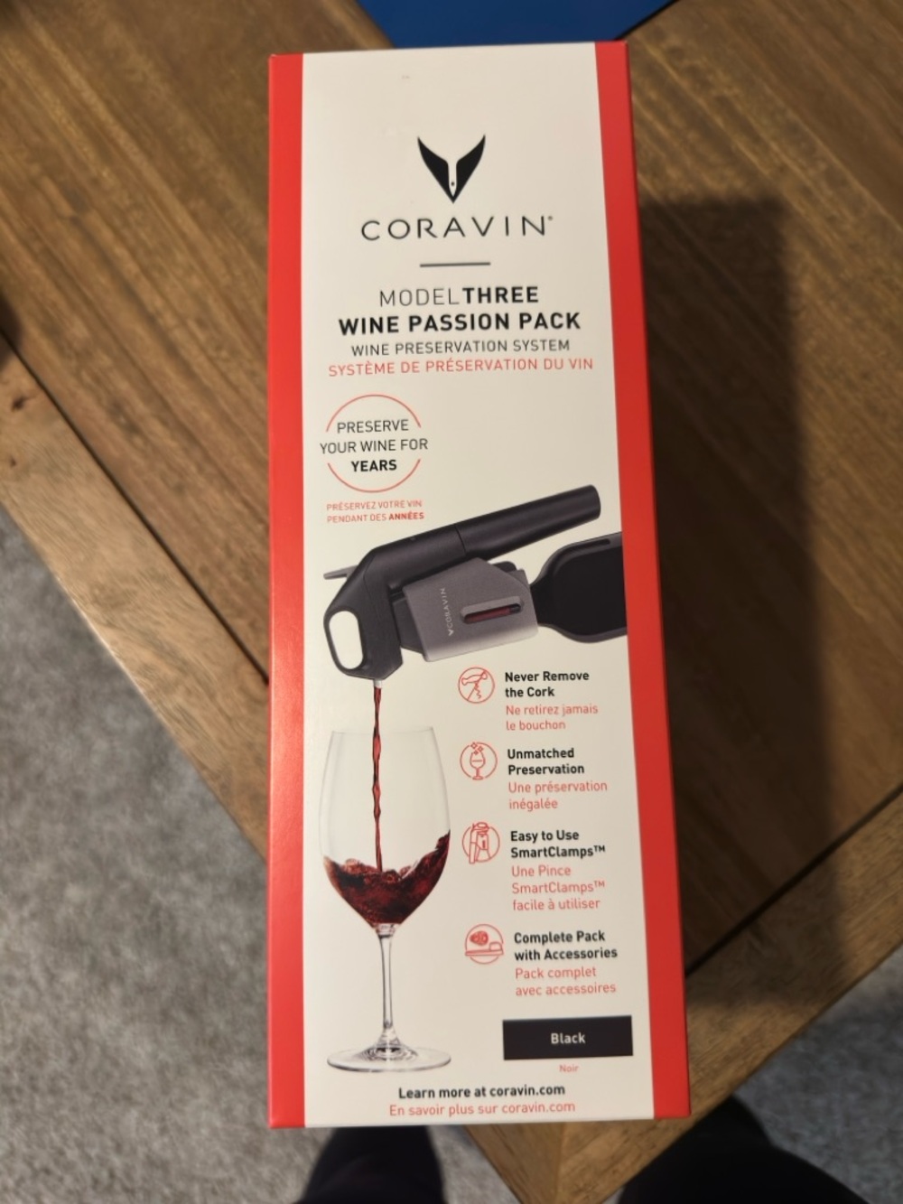 Coravin Model Three Wine Preservation Pack - Black